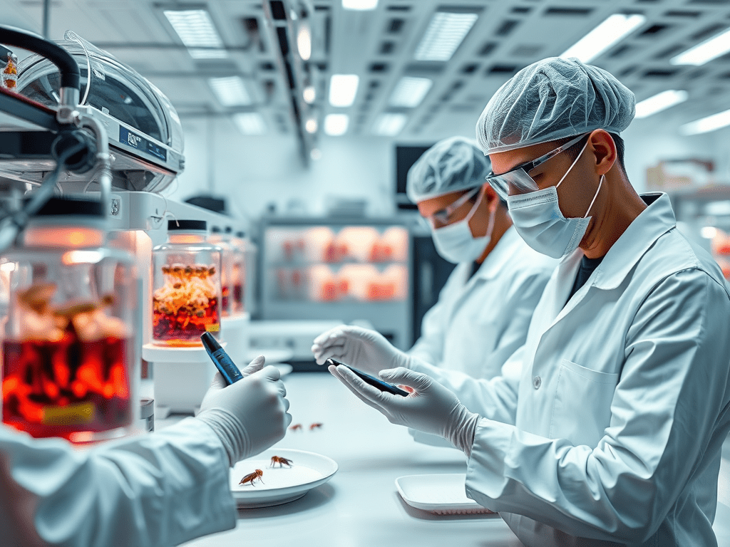 Insecten en labvlees vormen samen het eten van&nbsp;morgen