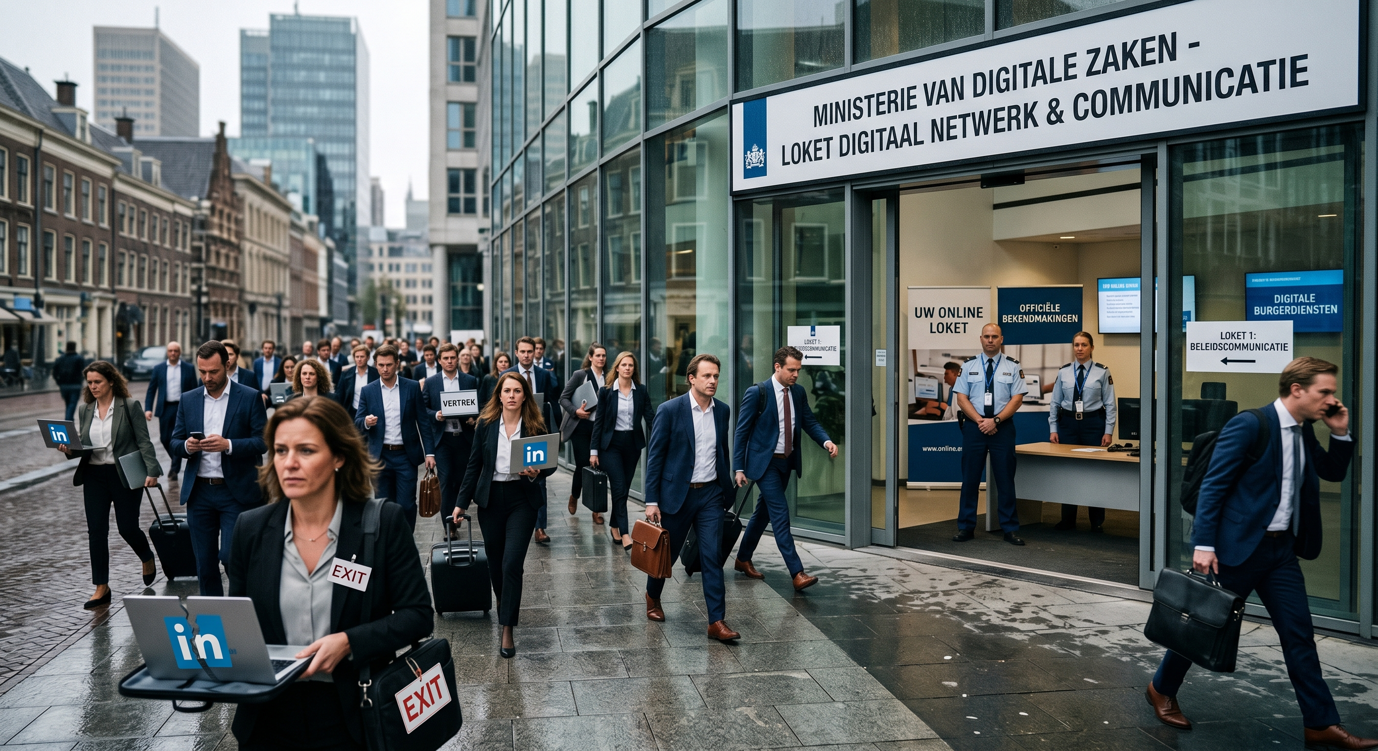 Bedrijven vluchten massaal van LinkedIn nu de overheid er een digitaal loket van maakt